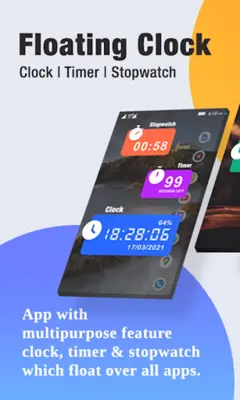 Floating Clock On Screen android App screenshot 4